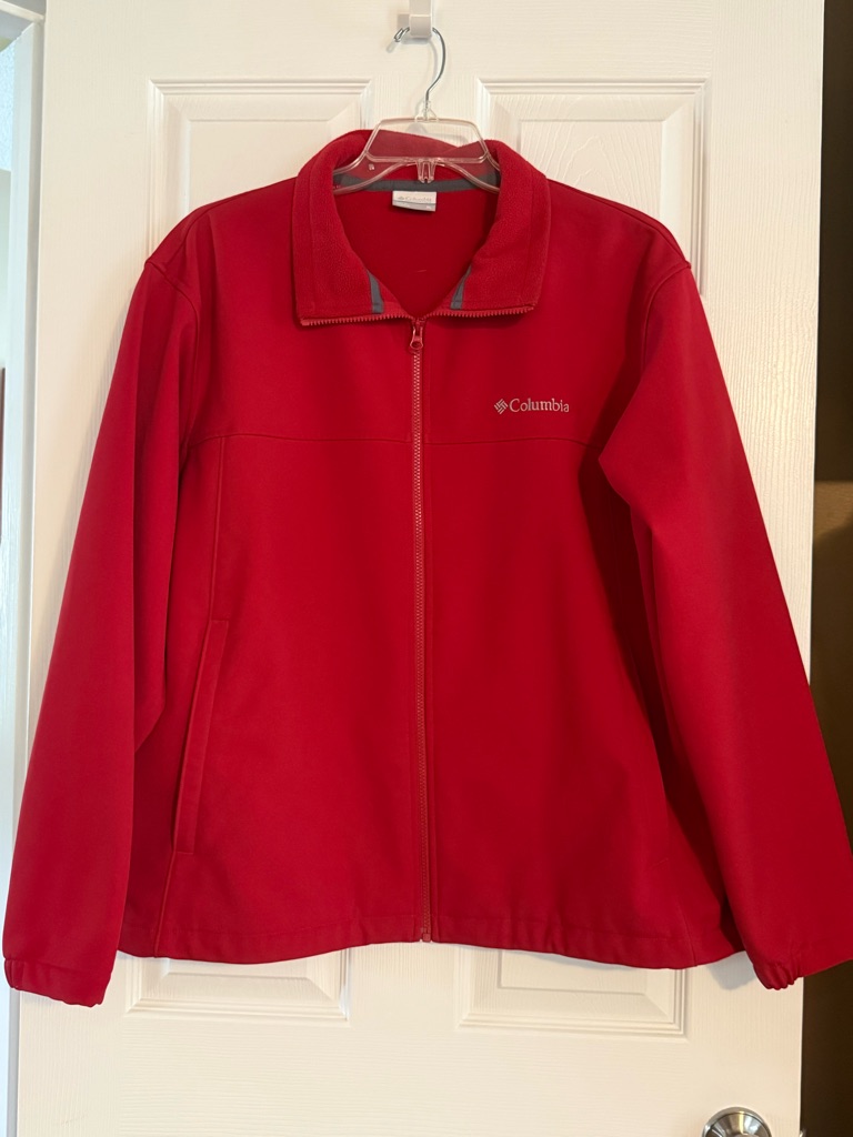 Columbia Red Zip-Up Fleece Jacket